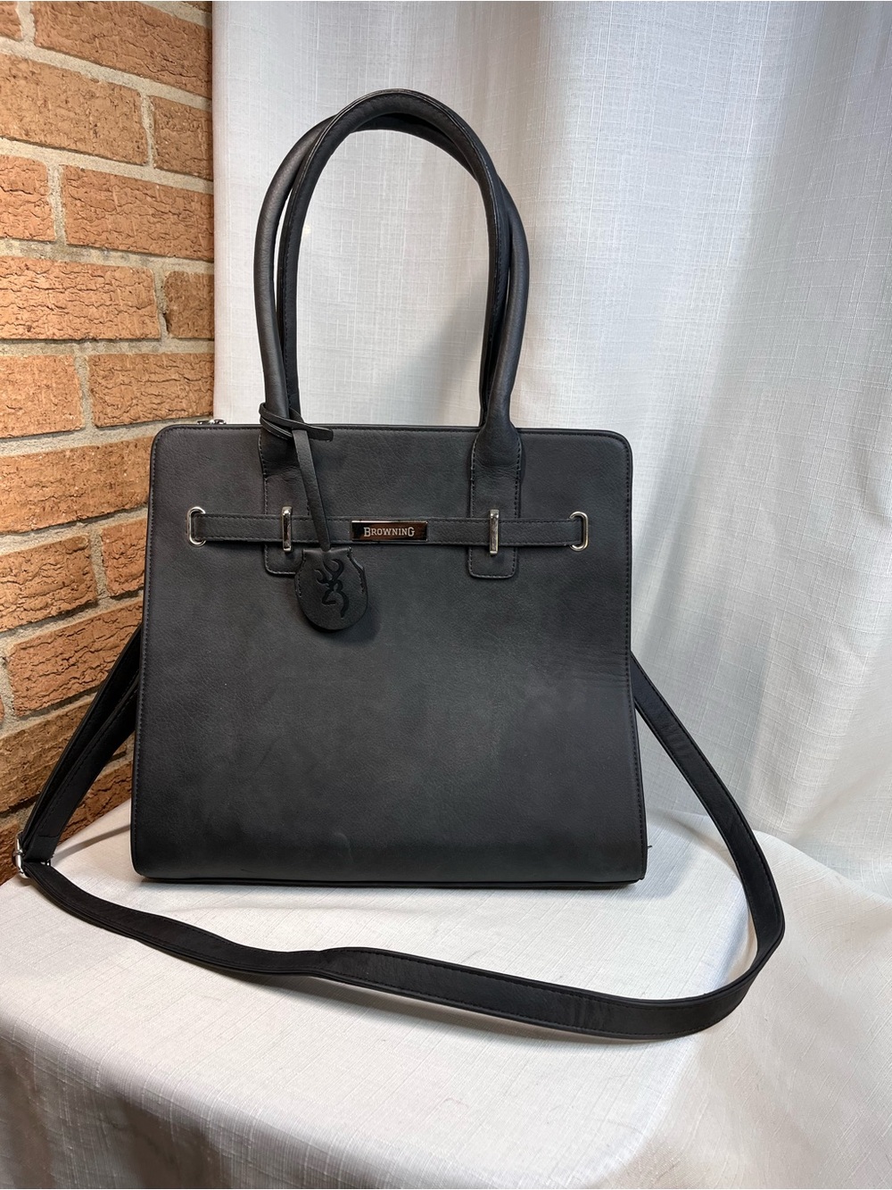Browning Concealed Carry Purse Black Tote CCW Bag Holster Crossbody Buckmark